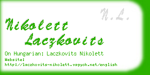 nikolett laczkovits business card